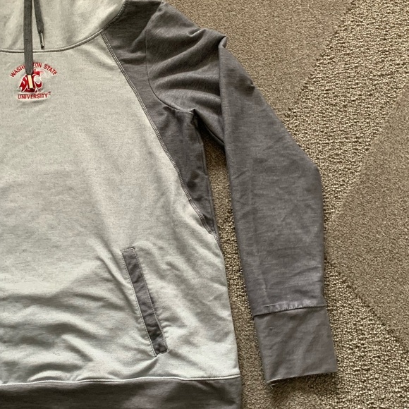 Washington State University Gray Color Block Performance Hoodie - Picture 2 of 7